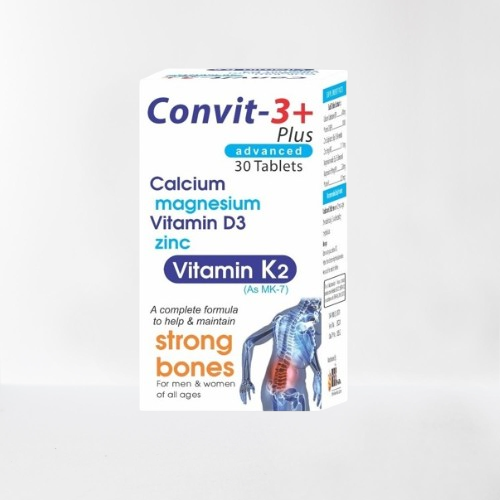 Convit 3+ Tablet | Strong Bones Vitamin D3 & Vitamin K